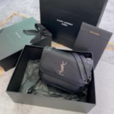 cheap quality YSL Bag 633151 black with silver hardware